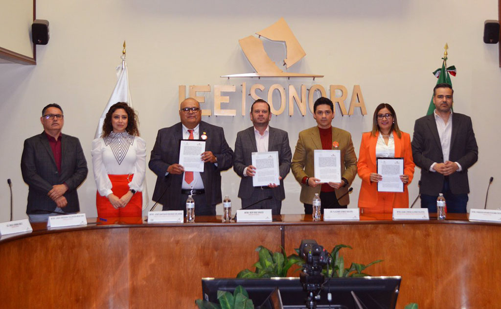 Firma del Convenio #Ley3de3 en el Día Naranja: Compromiso por un 
Entorno Político Libre de Violencia en Sonora