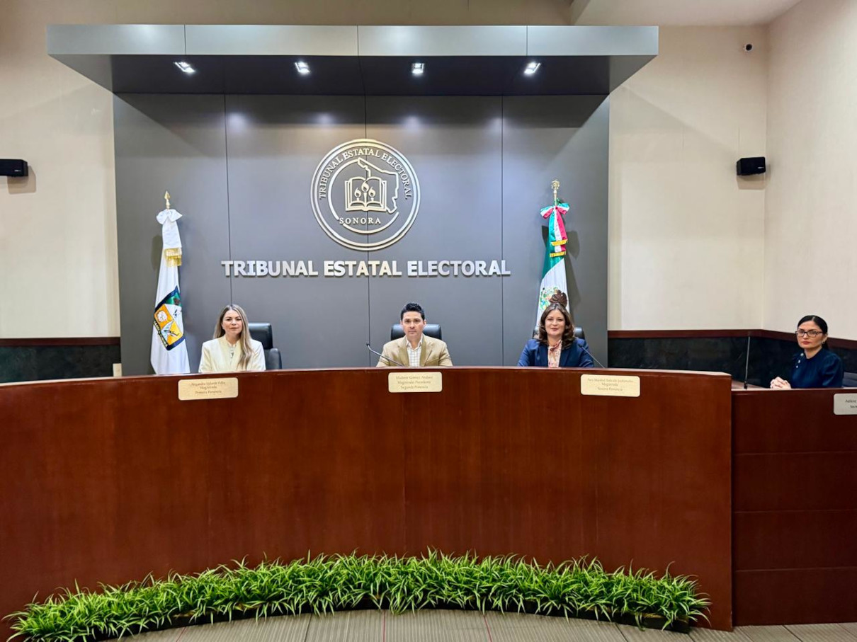El Tribunal Estatal Electoral de Sonora emite resolución en materia
de violencia política contra las mujeres en razón de género.